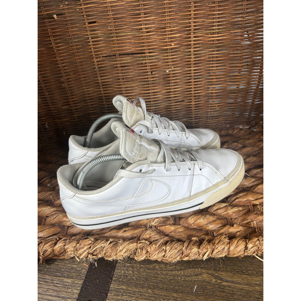 Nike Court Legacy Mens White Leather Low Top Sneakers CU4150-100 Size 10